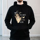Papa, sohn - Schwarzer Kapuzenpullover für Herren