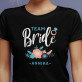 Team bride - Schwarzes T-Shirt für Damen