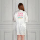 team bride - Bademantel aus Satin 