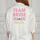 team bride - Bademantel aus Satin 