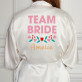 team bride - Bademantel aus Satin 