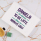 To be late - Handtuch mit Stickerei