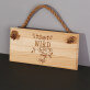 Dein tag - Holzschild