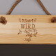 Dein tag - Holzschild