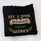 Das gras ist immer grüner - Schwarzer Kapuzenpullover für Herren