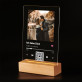 Unser lied qr - Druck auf Acrylglas mit LED Beleuchtung