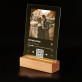 Unser lied qr - Druck auf Acrylglas mit LED Beleuchtung
