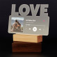 Unser lied spotify - Druck auf Acrylglas mit LED Beleuchtung - Wort LOVE