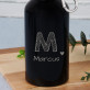 Ihr name - Wasserflasche 0,4l mit Karabinerhaken