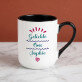 Geliebte oma - Ein Becher mit farbigem rand