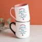 Geliebte oma - Ein Becher mit farbigem rand
