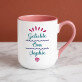 Geliebte oma - Ein Becher mit farbigem rand