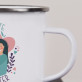 Liebste Schwester - emaillierter Becher