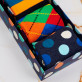 Geborener Angler - Happy Sock - Dots - Socken 4 Pack für Herren