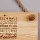In diesem haus - Holzschild
