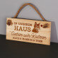 In unserem haus lieben wir katzen - Holzschild