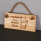 In diesem haus regiert die katze - Holzschild