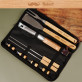 Schnurrbart - Grillbesteck in Tasche