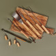 Schnurrbart - Grillbesteck in Tasche