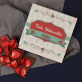 Frohe Weihnachten - Schokolade mit Erdbeeren