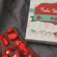 Frohe Weihnachten - Schokolade mit Erdbeeren