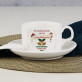 Frohes neues Jahr - Tasse mit Untertasse