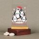 Frohe Weihnachten Pinguine - Druck auf Acrylglas