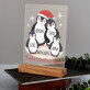 Frohe Weihnachten Pinguine - Druck auf Acrylglas