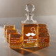 Opas Whisky - Whiskykaraffe und Whiskygläser - Set mit Gravur