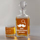 Opas Whisky - Whiskykaraffe und Whiskygläser - Set mit Gravur