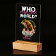 Who run the world - Druck auf Acrylglas mit LED Beleuchtung