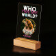 Who run the world - Druck auf Acrylglas mit LED Beleuchtung