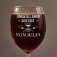 Junggesellinnenabschied Drink Weinglas mit Gravur