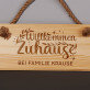 Willkommen zuhause - Holzschild