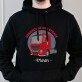 Herrscher der straße - Schwarzer Kapuzenpullover für Herren