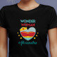 Wonder woman - Schwarzes T-Shirt für Damen