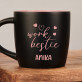 Work bestie - Schwarzer keramikbecher Work bestie - Schwarzer keramikbecher