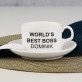 World`s best boss - Tasse mit Untertasse