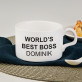 World`s best boss - Tasse mit Untertasse