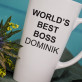 World`s best boss - personalisierte Tasse