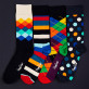 Aus Grau - Happy Sock - Dots - Socken 4 Pack für Herren