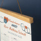 Wunderbarer Arzt - Poster-Kalender mit Holzleisten