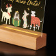 Frohe Weihnachten und alles Gute - Druck auf Acrylglas mit LED Beleuchtung