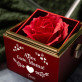 Alles gute, mama - Schmuckkästchen mit einer Rose