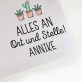 Alles an Ort und Stelle - Schreibtischunterlage