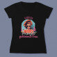 Perfekt gekämmte frau - Schwarzes T-Shirt für Damen