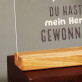 Du hast mein herz gewonnen - Druck auf Acrylglas
