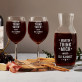 Trink mich - Weinkaraffe und zwei Weingläser - Set mit Gravur