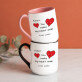 You make my heart smile - Ein Becher mit farbigem rand