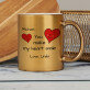 You make my heart smile - Goldbecher